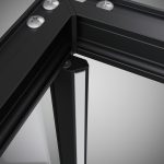 Radaway Alienta Black SD I 80x80 cm szögletes fekete zuhanykabin - fekete - Image 5