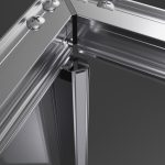 Radaway Alienta SD I 90x90 cm szögletes zuhanykabin tolóajtóval - króm - Image 3