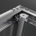 Radaway Alienta SD I 90x90 cm szögletes zuhanykabin tolóajtóval - króm - Image 4
