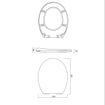 Cersanit President duroplast Soft Close WC-ülőke - Image 2