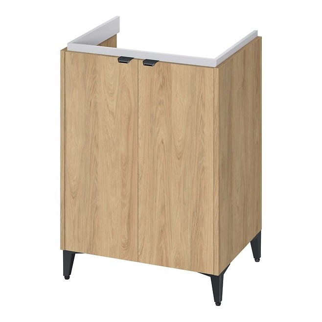 Cersanit OVIDA D202 60x45 cm mosdószekrény Como mosdóval - Hickory tölgy - Image 2