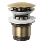 AQUALINE klik-klak mosdólefolyó 5/4" bronz